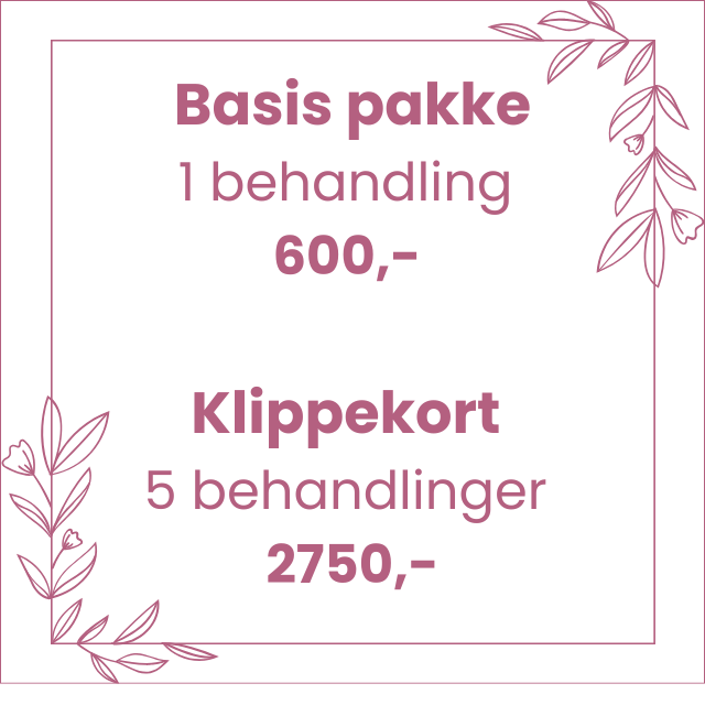 AM Wellness tilbyder 1 behandling for 600 - og 5 behandlinger for 2750